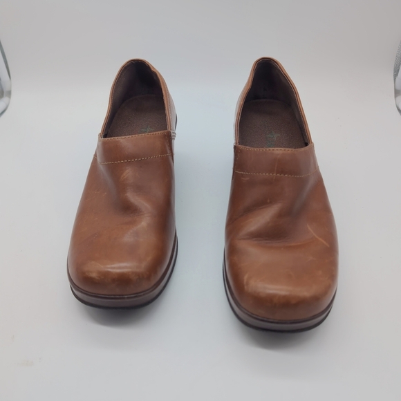 Eastland Constance Brown Leather Clogs sz 9 - Picture 3 of 10